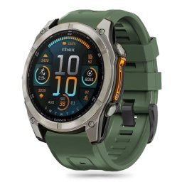 Curea Silicone Garmin Fenix 5S 5S Plus 6S 6S Pro 7S 8 43 mm Military Green