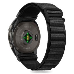 Curea Nylon Pro Garmin Fenix 5 6 6 Pro 7 8 47 mm E Black