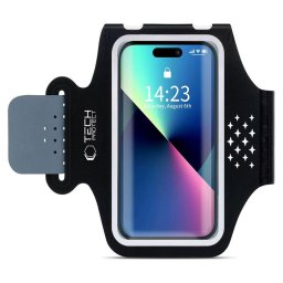 Husa Brățară sport universală M5 pentru telefon, fixare pe braț, neagră