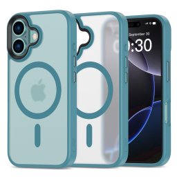 Husa Husă Tech-Protect Magmat MagSafe pentru iPhone 16, compatibilă MagSafe, protecție premium, turcoaz
