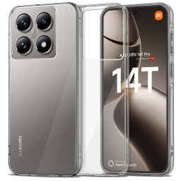 Husa Husă Tech-Protect FlexAir Hybrid pentru Xiaomi 14T Pro, spate transparent, protecție hibridă, transparentă