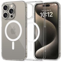Husa Husă Tech-Protect FlexAir MagSafe pentru iPhone 15 Pro, compatibilă MagSafe, transparentă