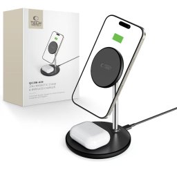 QI15W-A39 2in1 USB-C MagSafe Cablu USB-C la USB-C inclus 15W Negru