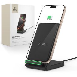 QI15W-A40 USB-C Qi Cablu USB-C la USB-C inclus 15W Negru