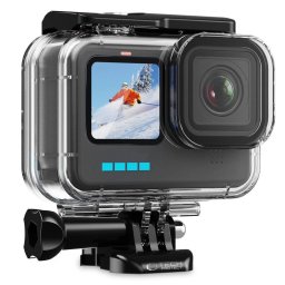 Carcasa Waterproof GoPro Hero 9 10 11 12 13 Tech Protect GA200 Protectie Totala Subacvatic Transparent