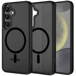 Husa Husă Tech-Protect Magmat MagSafe pentru Samsung Galaxy S25, compatibilă MagSafe, protecție premium, neagră