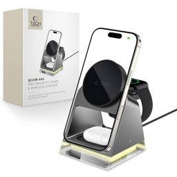 QI15W-A43 3in1 USB-C MagSafe Cablu USB-C la USB-C inclus 15W Negru