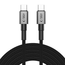 Cablu Incarcare si Transfer Date UltraBoost DNA 2x USB C PD 100W 5A 3m Gri
