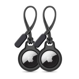 Husa Tech Protect Rough Chain 2 Pack Apple AirTag Black