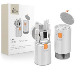 Kit Curatare 20 in 1 Telefon Casti Tableta Laptop CS01 White Profesional