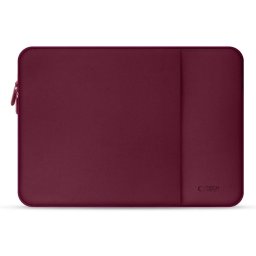 Husă laptop Tech-Protect Neopren pentru 13 inch, material elastic, protecție zilnică, mov mulberry
