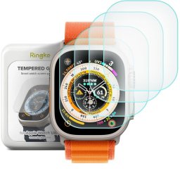 RINGKE ID FC GLASS, PACHET DE 4 PENTRU APPLE WATCH ULTRA 1 / 2 (49 MM)