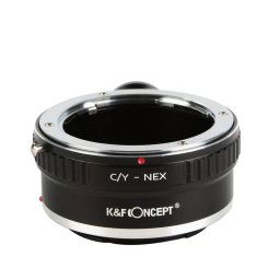 K&F Concept C/Y-NEX adaptor montura Contax Yashica la Sony E-Mount (NEX) cu adaptor pentru trepied KF06.259