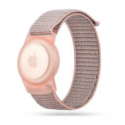 Nylon Strap for Kids Apple AirTag – Pink