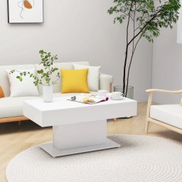 Masuta de cafea, alb, 96x50x45 cm, PAL GartenMobel Dekor