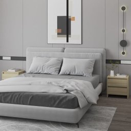 Noptiere, 2 buc., stejar sonoma, 45x34,5x44,5 cm, PAL GartenMobel Dekor
