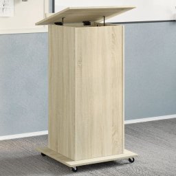 Pupitru roti si sertar stejar sonoma 55x55x107cm lemn prelucrat GartenMobel Dekor