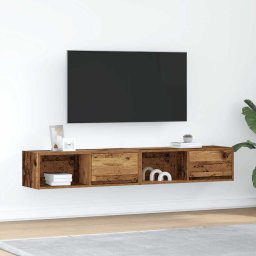 Dulapuri TV 2 buc Lemn vechi 80x31x25,5 cm Lemn prelucrat GartenMobel Dekor
