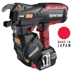 Masina de legat fier beton Twintier RB443T , made in Japan , 20 - 44 mm , acumulator 5.0 Ah , diametru sarma 1.0 mm , cod RB94017