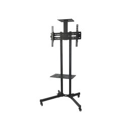 Stand carucior TV Maclean, profesional, pentru TV, pe roti, max. VESA 600x400, max. 55 kg, MC-661