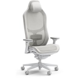 Scaun Gaming Refine Mesh Light Alb/Gri Deschis