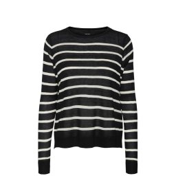 VERO MODA Tricotat Vmnova Ls O-Neck 10282354 C-N10 black