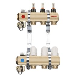 Distribuitor/colector-repartitor tip RZP 1'' 3 cai - RZP03S
