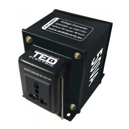 Transformator reversibil 230V↔110V, 50VA/35W, priză universală, TED Electric TED110REV-50VA