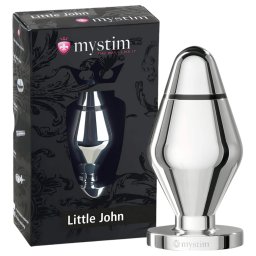 mystim Little John - dop anal mic electros (argintiu)