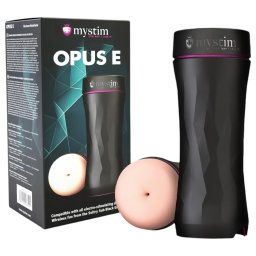 mystim Opus E Anus - masturbator artificial anal electro (natur-negru)