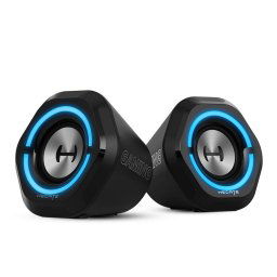 BOXE EDIFIER Gaming 2.0, RMS: 5W (2 x 2.5W), bass 2.5", control volum, BT/USB/AUX, sound mode: Music/Game/Movie, 12 x LED RGB, frecv. raspuns 98Hz-20KHz, USB power, black, "G1000-BK" (include TV 0.8lei)