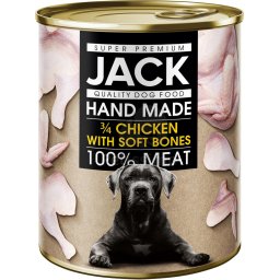 Jack 3/4 pui, conservă câini 800 g