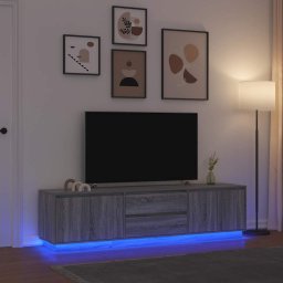 Dulap TV cu lumini LED, lemn vechi, 100x41x50 cm GartenMobel Dekor