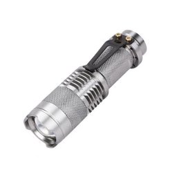  Lanternă SIPIK mini zoom argintiu