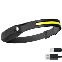 Lanternă frontală, reîncărcabilă, USB 2537