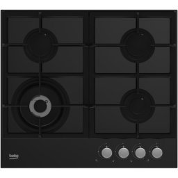 Plita Gas cooktop Beko HILW64235S, 4 zone de gatit, 60cm ,Negru