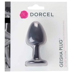Dorcel Geisha Plug M - plug anal cu bile (negru)