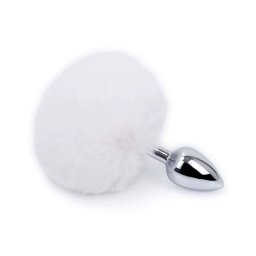 Dildo Cone Fluffy Tail S White