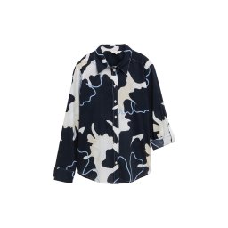 TOM TAILOR Bluză bleumarin / azur / alb