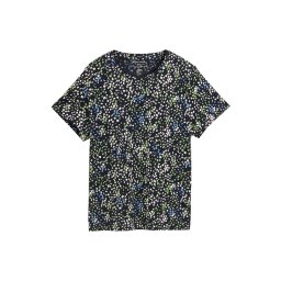 TOM TAILOR Tricou bej / albastru noapte / albastru deschis / verde deschis