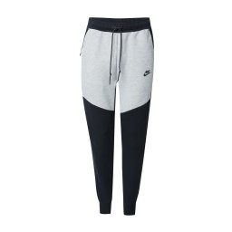 Nike Sportswear Pantaloni 'TCH FLC' gri deschis / negru