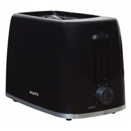 Prajitor de paine Oliver Voltz Daisy OV51440W, 700W, 2 felii, 6 trepte, Tava firimituri detasabila, Negru