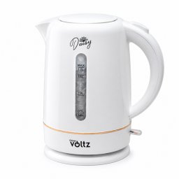 Cana electrica Oliver Voltz Daisy OV51230W, 2200W, 1.7 L, Auto shut-off, Alb