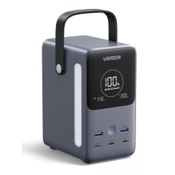 Baterie externa PB770, 48.000 mAh, 300W, USB-C, USB-A, Smart Digital Display, Mod SOS, Gri