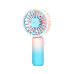 Aigostar - Ventilator de buzunar reîncărcabil 3W/5V, 500 mAh, USB, roz/albastru