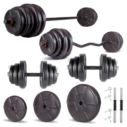 Set haltera si gantere reglabile PROGRESSIVE 68 KG