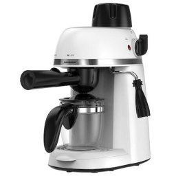 Espressor Kopy 350WH HEM-350WH, 800W, 3.5 bar, capacitate rezervor 0.24l, optiuni preparare: espresso si cappuccino, Alb