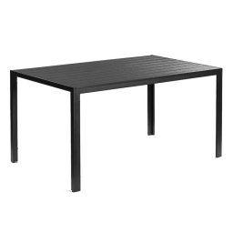 Masa pentru gradina FDZN 5050 aluminiu si blat de lemn plastifiat, 150x90 cm, inaltime 74 cm