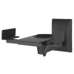 Set 2 suporturi de perete pentru boxe SHO 5000, max. 25 kg, rotire +/- 45°, înclinare +/- 7.5°, lățime reglabilă 135-280 mm, Negru