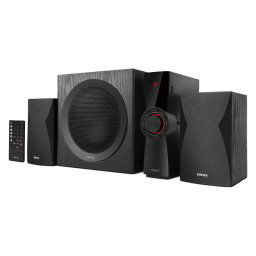 BOXE EDIFIER 21- RMS: 69W2 x 12W- 1 x 45W)- bluetooth- telecomanda wireless- volum- bass- treble- AUX/USB/SD- black- CX7-BK timb
